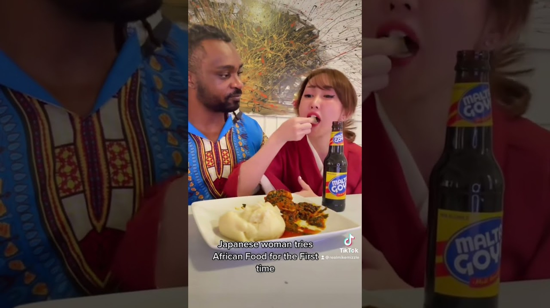 #Japanese woman tries Nigerian food for the first Time!! #shorts #viral #youtubeshorts #youtube #l #Japanese woman tries Nigerian food for the first Time!! #shorts #viral #youtubeshorts #youtube #l