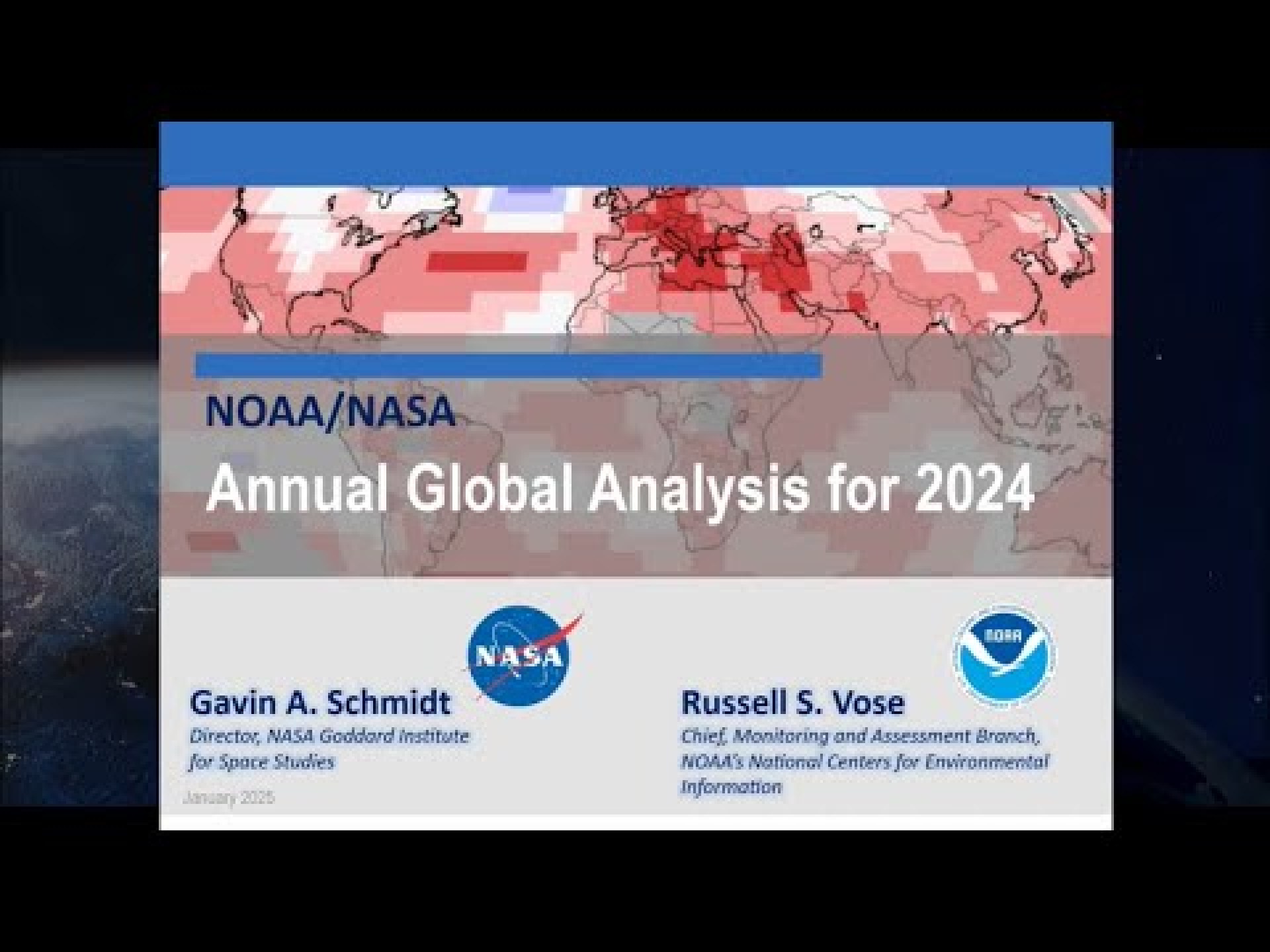 NOAA/NASA Global Climate 2024 Report NOAA/NASA Global Climate 2024 Report