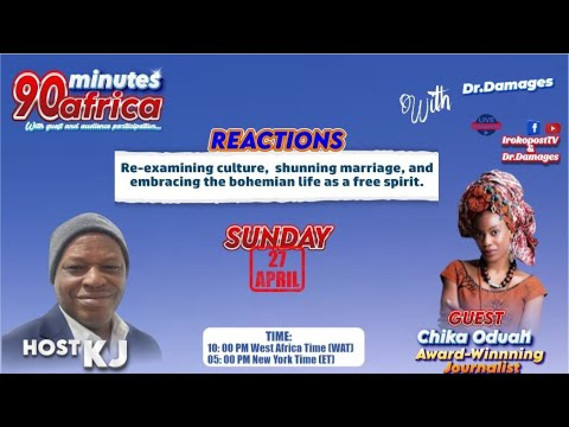 Reactions to Chika Oduah's Re-examination Of Culture, Shunning Marriage & Embracing Bohemian Life Reactions to Chika Oduah's Re-examination Of Culture, Shunning Marriage & Embracing Bohemian Life