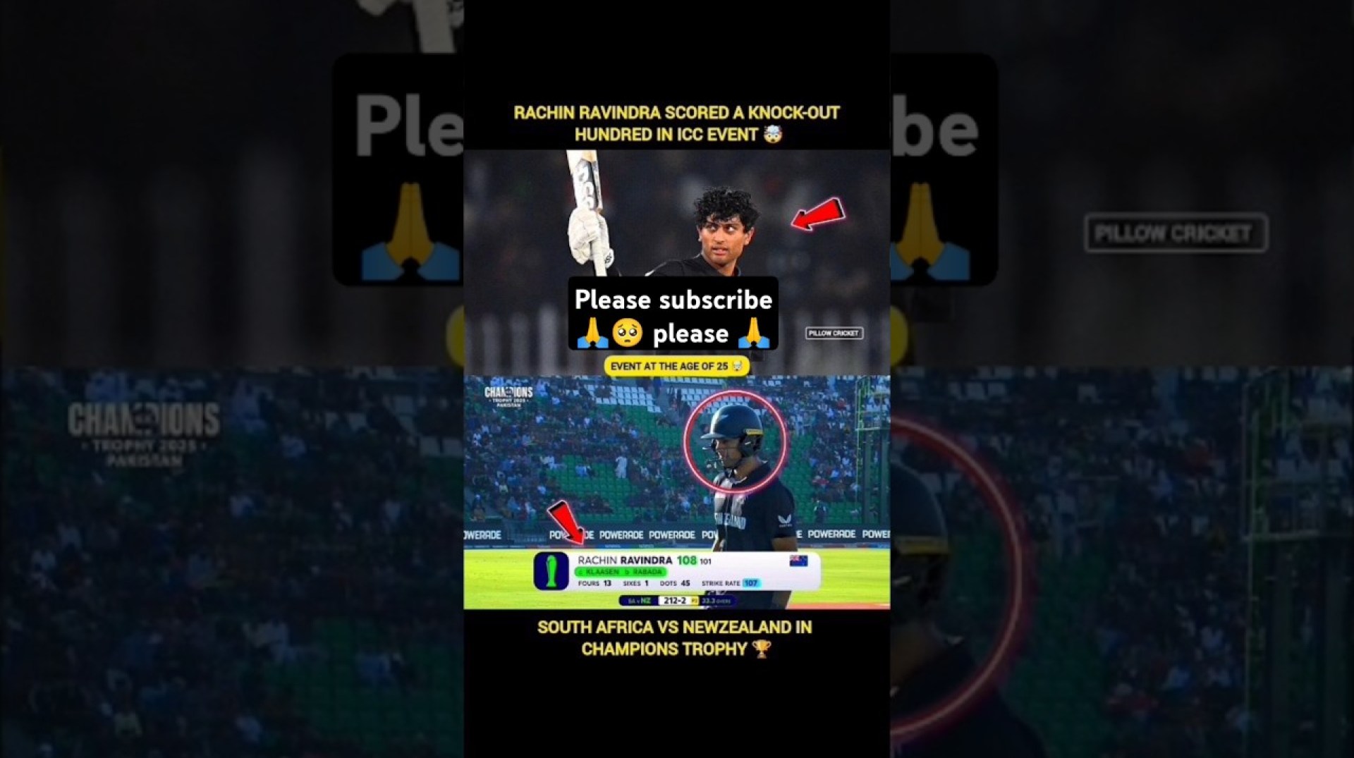 Rachin Ravindra Century Vs South Africa | Newzealand Vs South Africa | Live Match #shorts #csk #ipl Rachin Ravindra Century Vs South Africa | Newzealand Vs South Africa | Live Match #shorts #csk #ipl