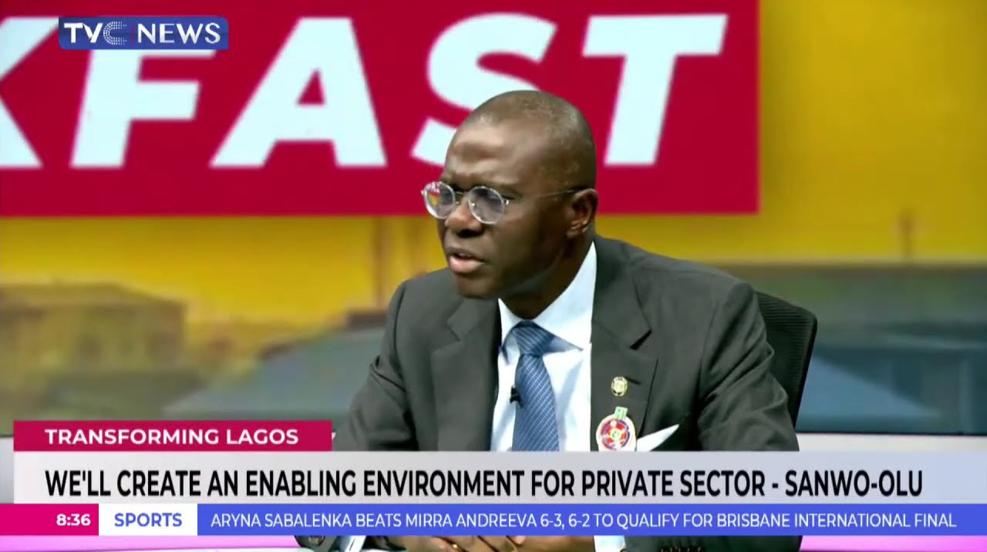 Governor Sanwo-Olu Speaks With TVC Breakfast On Transforming Lagos State Governor Sanwo-Olu Speaks With TVC Breakfast On Transforming Lagos State