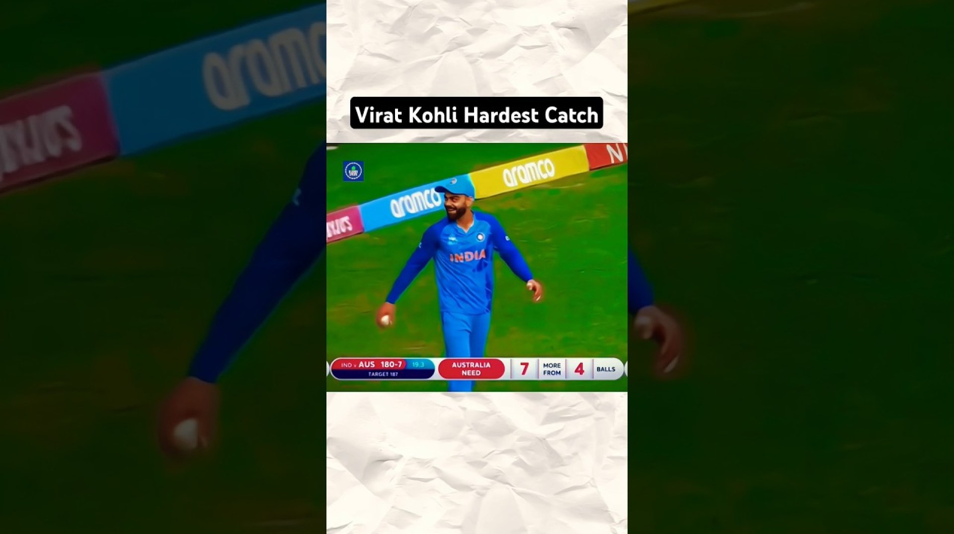 Virat Kohli Unbelievable Catch #shorts #cricket #youtubeshorts Virat Kohli Unbelievable Catch #shorts #cricket #youtubeshorts