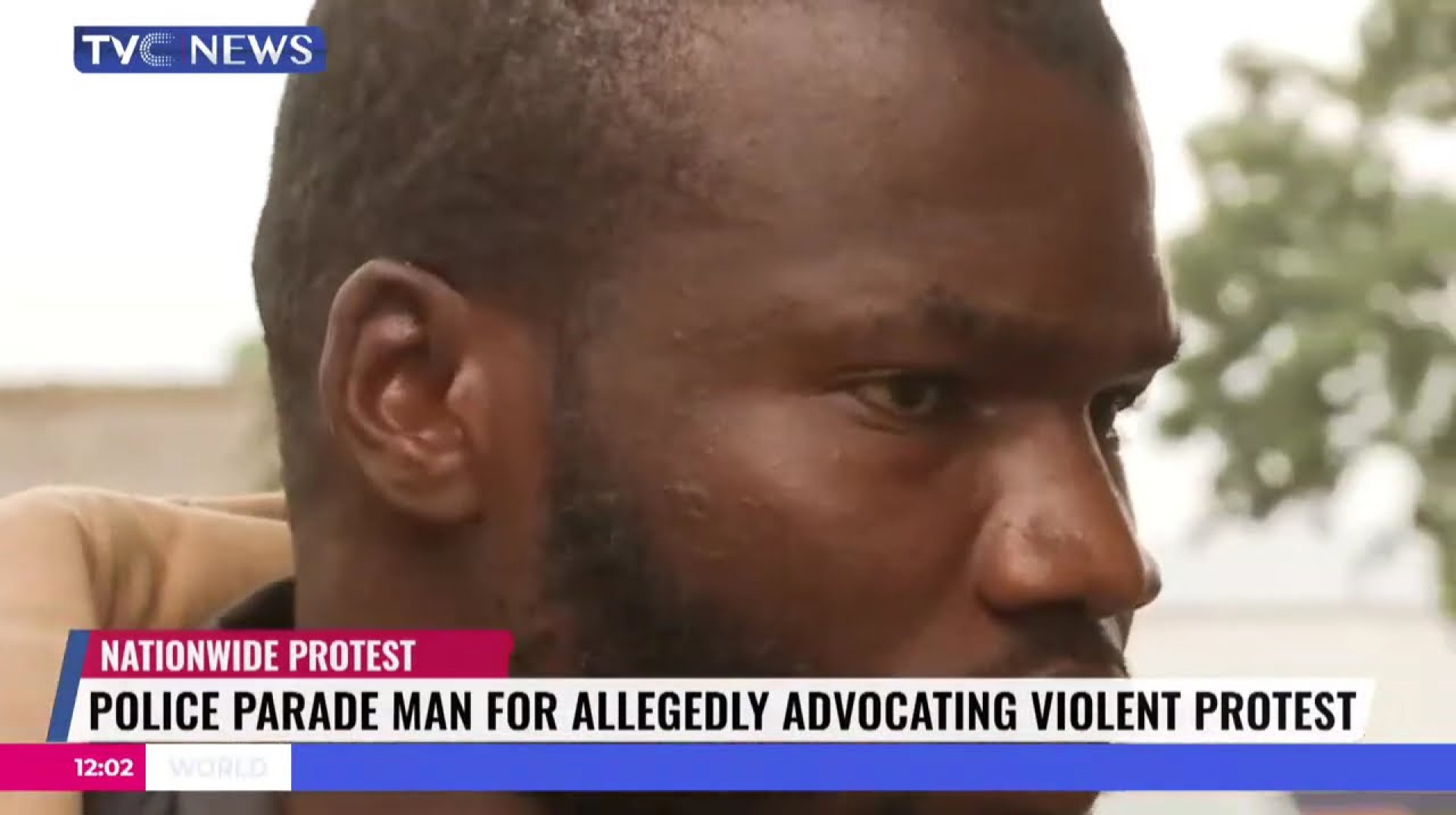 Police Parade Man For Allegedly Advocating Violent Protest Police Parade Man For Allegedly Advocating Violent Protest