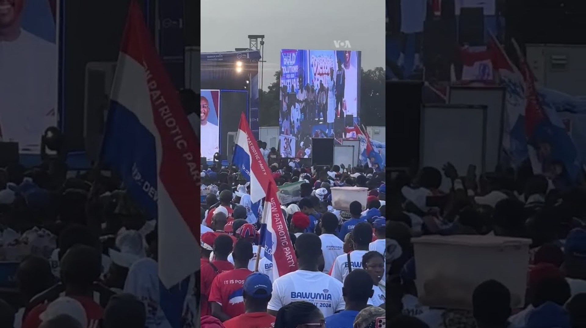 Ghana's major parties hold last rallies before elections Ghana's major parties hold last rallies before elections