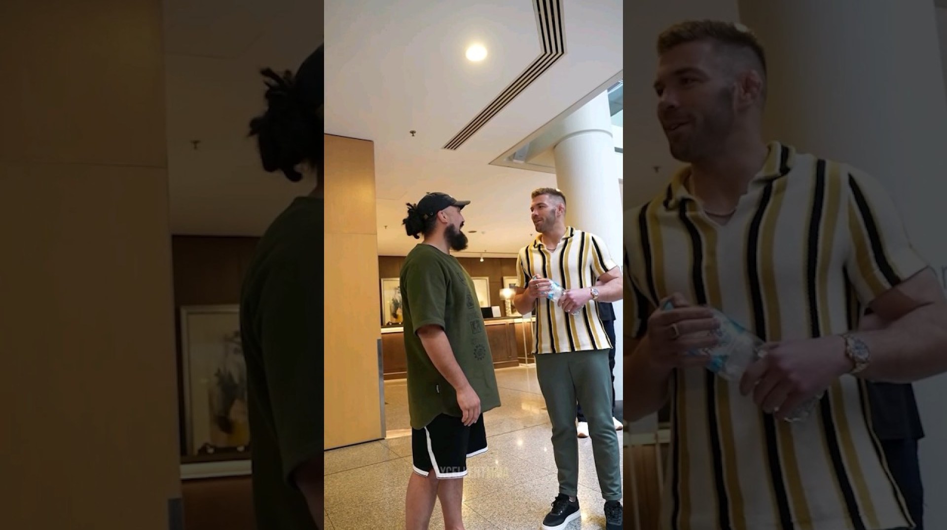 Dricus Du Plessis runs into Israel Adesanya's coach ahead of UFC 305 Dricus Du Plessis runs into Israel Adesanya's coach ahead of UFC 305