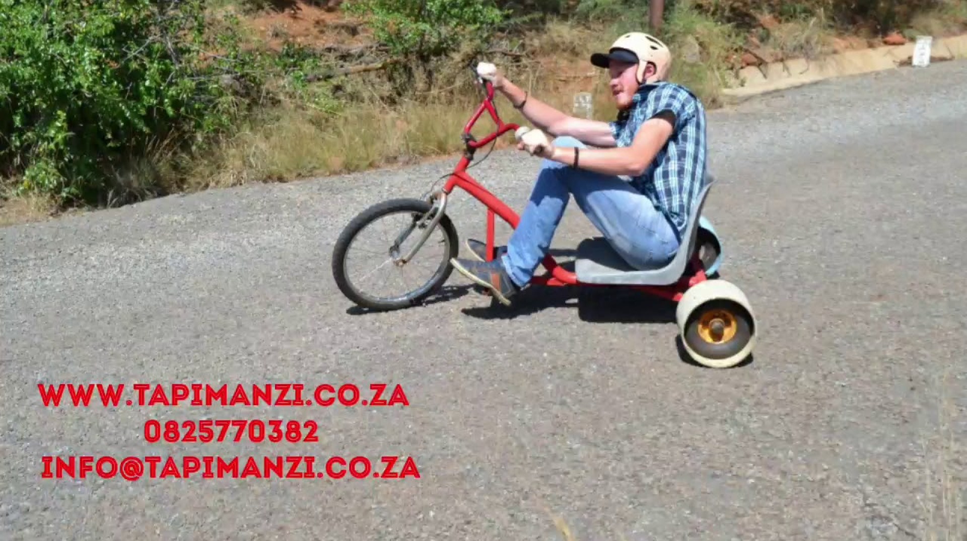 Down hill drift trike adventure rides with Tapimanzi Adventures South Africa Down hill drift trike adventure rides with Tapimanzi Adventures South Africa
