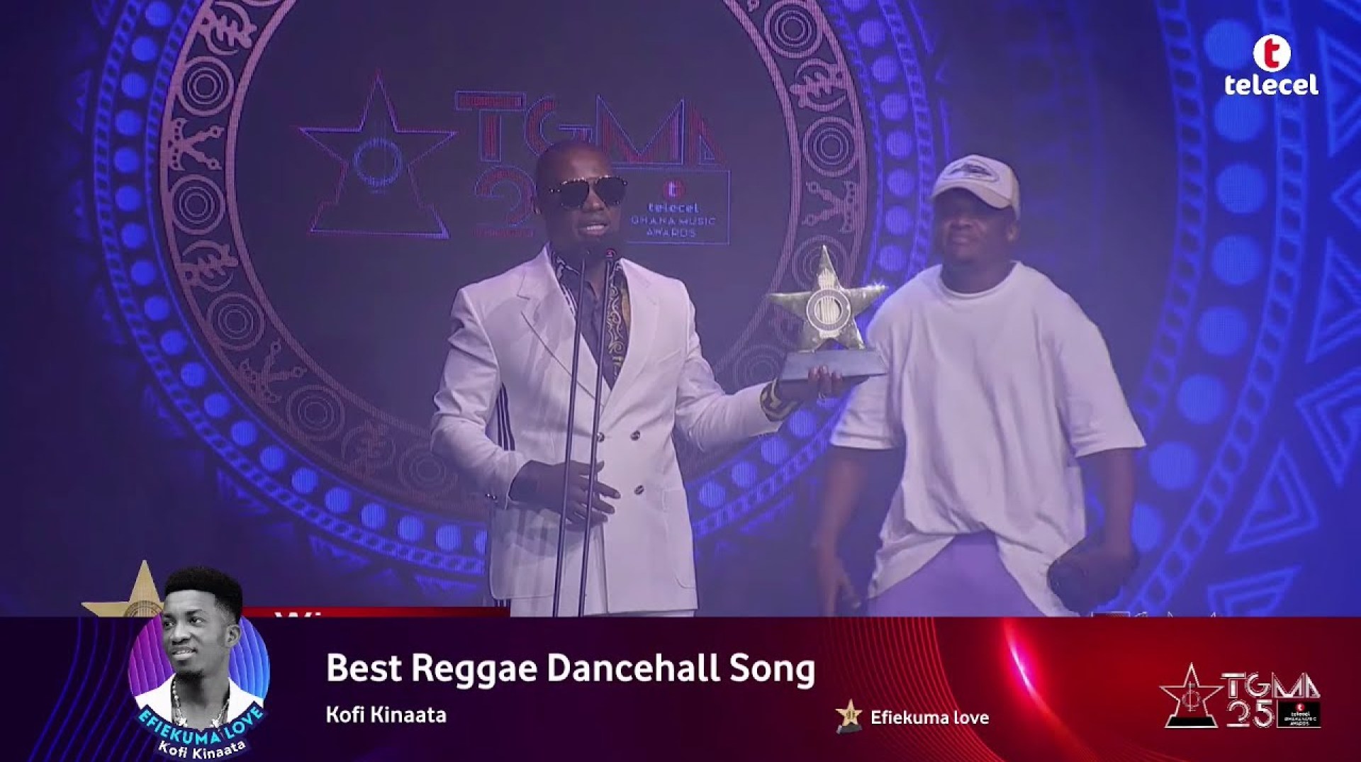 kofi kinata wins Best Reggae/Dancehall song of the year – TGMA25 kofi kinata wins Best Reggae/Dancehall song of the year – TGMA25