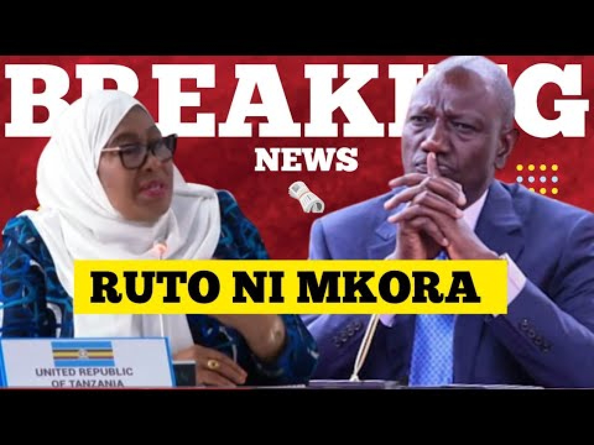 Drama & Embarrassment As President Samia Suluhu Refers To Ruto As A Conman Live On Camera Drama & Embarrassment As President Samia Suluhu Refers To Ruto As A Conman Live On Camera