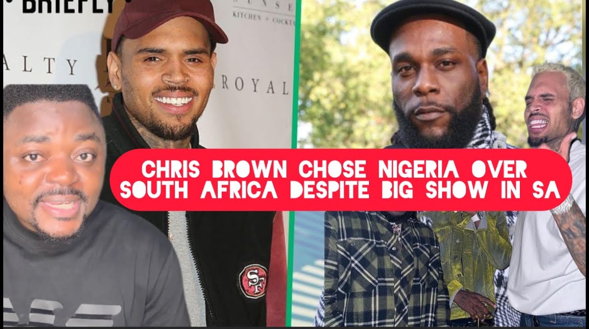 Chris Brown Chose Nigeria Over South Africa Despite selling out his Show in South Africa Chris Brown Chose Nigeria Over South Africa Despite selling out his Show in South Africa