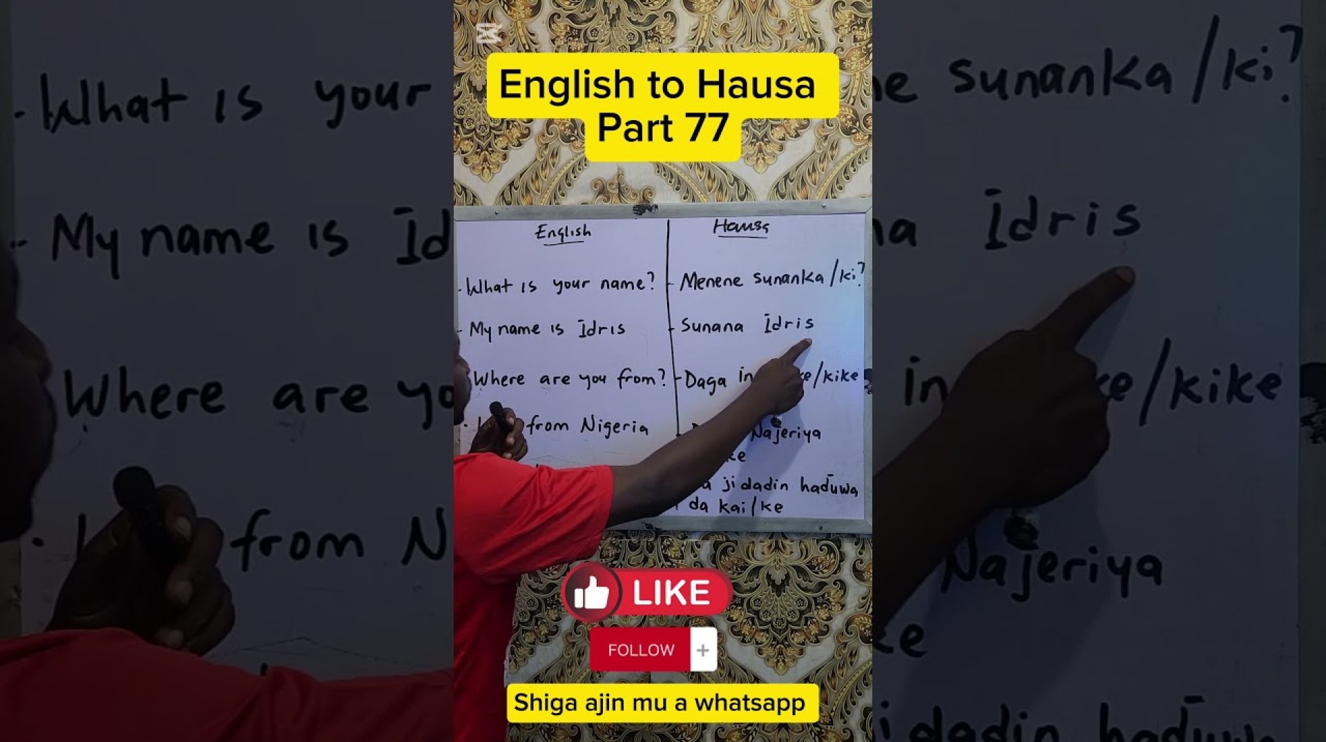 ENGLISH TO HAUSA PART 77 ENGLISH TO HAUSA PART 77