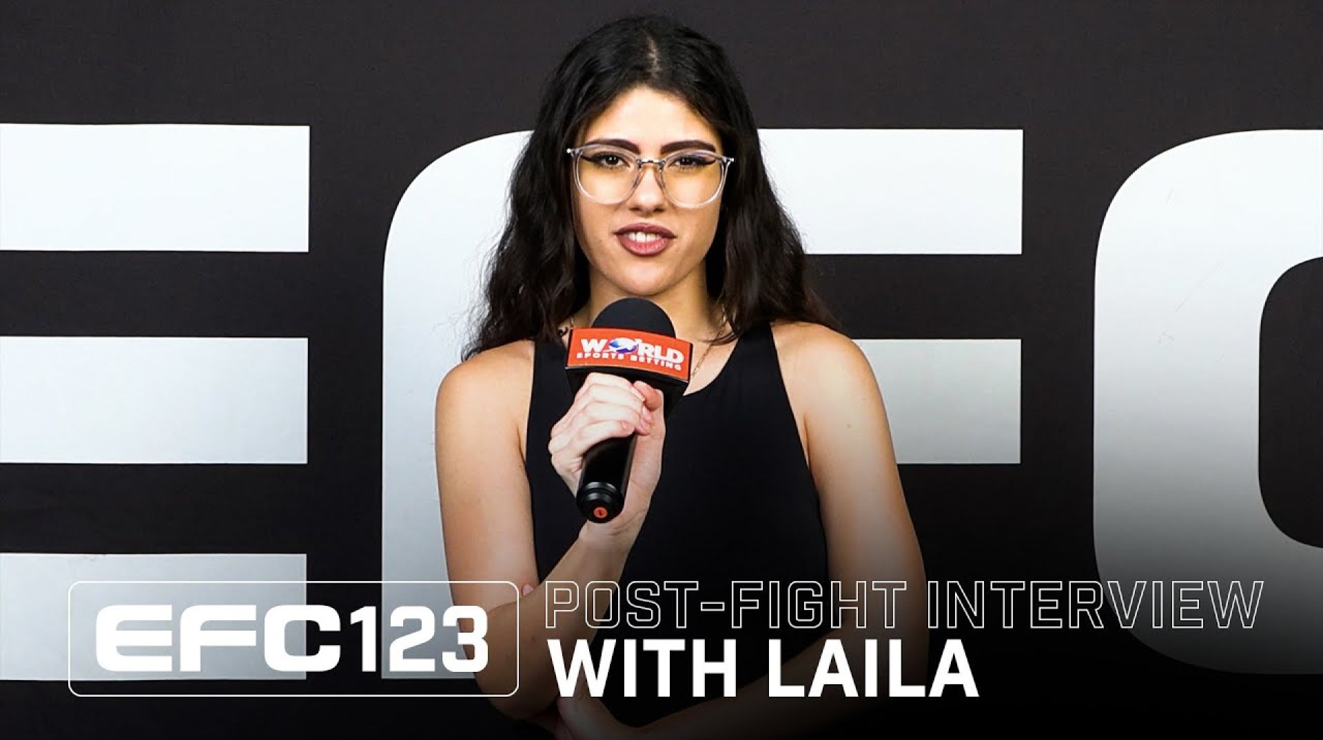 Backstage with Laila at EFC 123! Backstage with Laila at EFC 123!