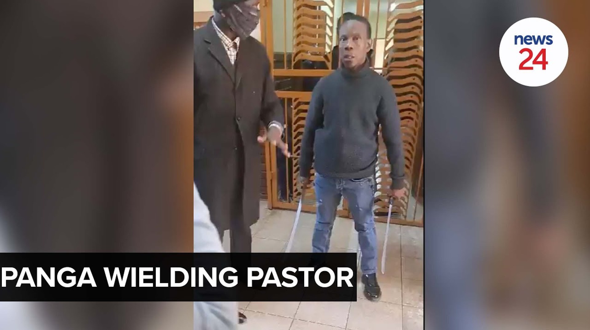 WATCH | Machete-wielding pastor terrorises staff and pupils at Katlehong school WATCH | Machete-wielding pastor terrorises staff and pupils at Katlehong school