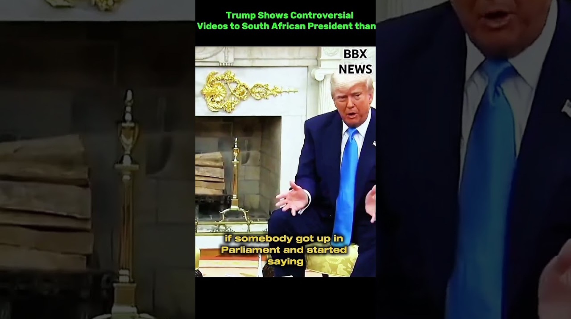 Trump Shows Controversial Videos to South African President Cyril Ramaphosa in the Oval Office #news Trump Shows Controversial Videos to South African President Cyril Ramaphosa in the Oval Office #news