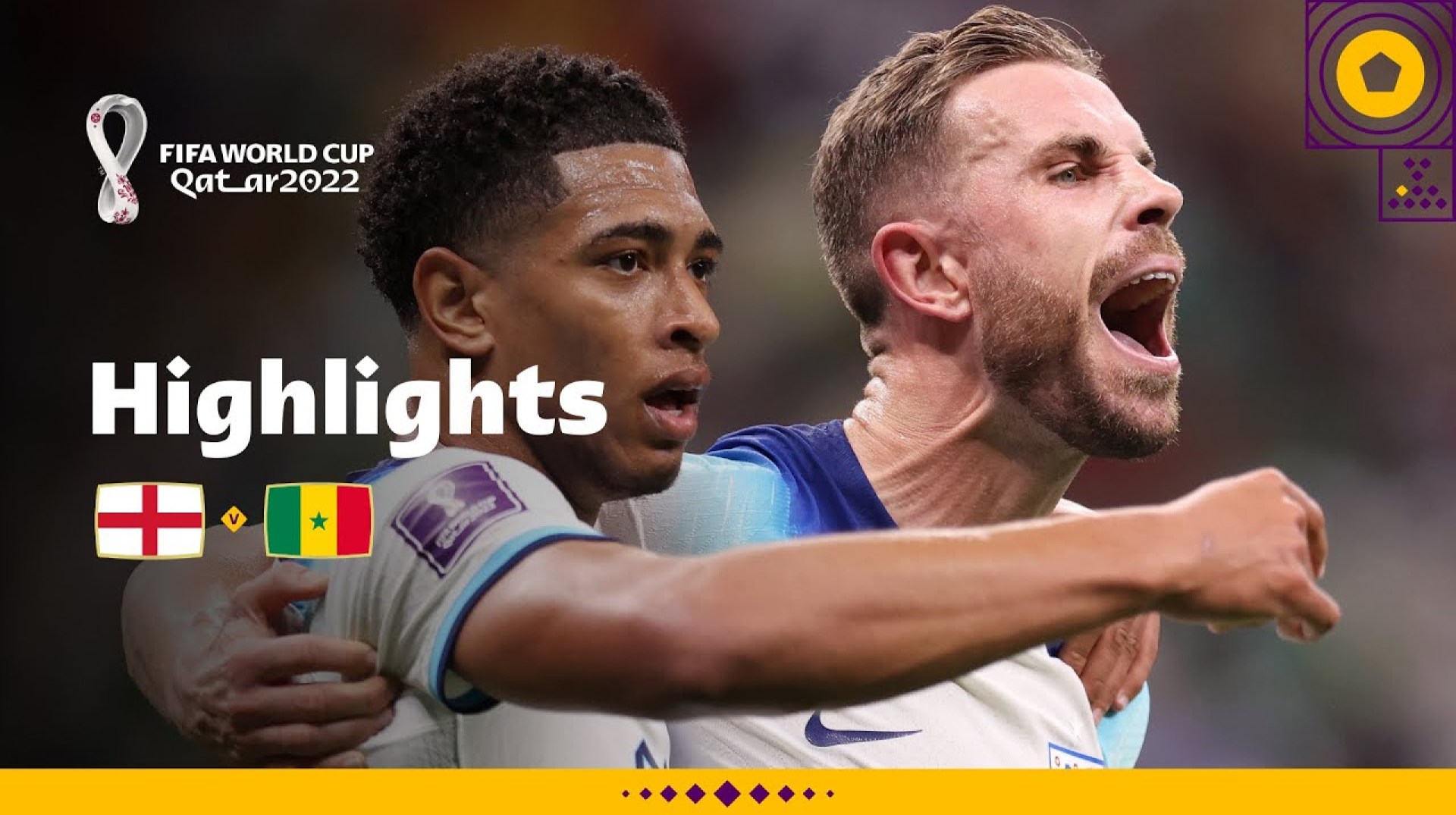 The Three Lions roar | England v Senegal | Round of 16 | FIFA World Cup Qatar 2022 The Three Lions roar | England v Senegal | Round of 16 | FIFA World Cup Qatar 2022