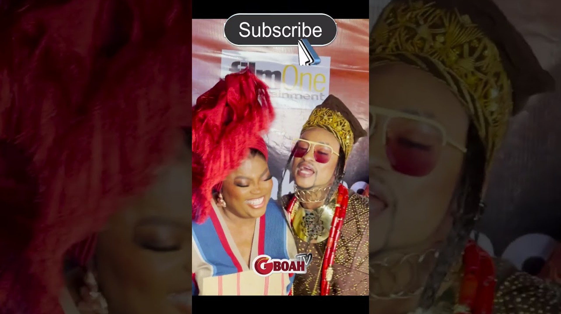 Watch Denrele Edun Blow a Kiss to Funke Akindele at 'Lakatabu' Premiere Watch Denrele Edun Blow a Kiss to Funke Akindele at 'Lakatabu' Premiere