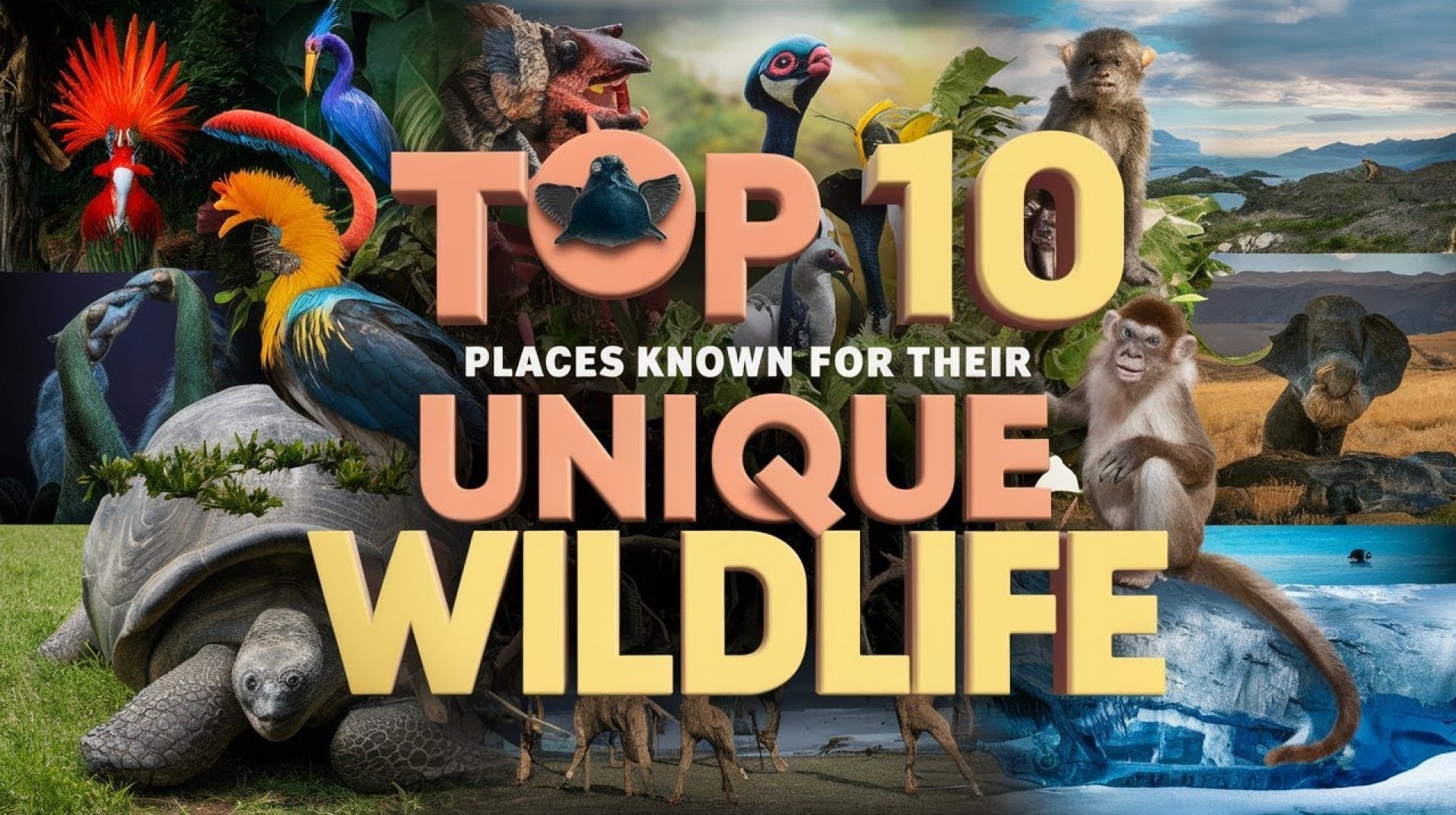 Top 10 Places Known for Their Unique Wildlife Top 10 Places Known for Their Unique Wildlife