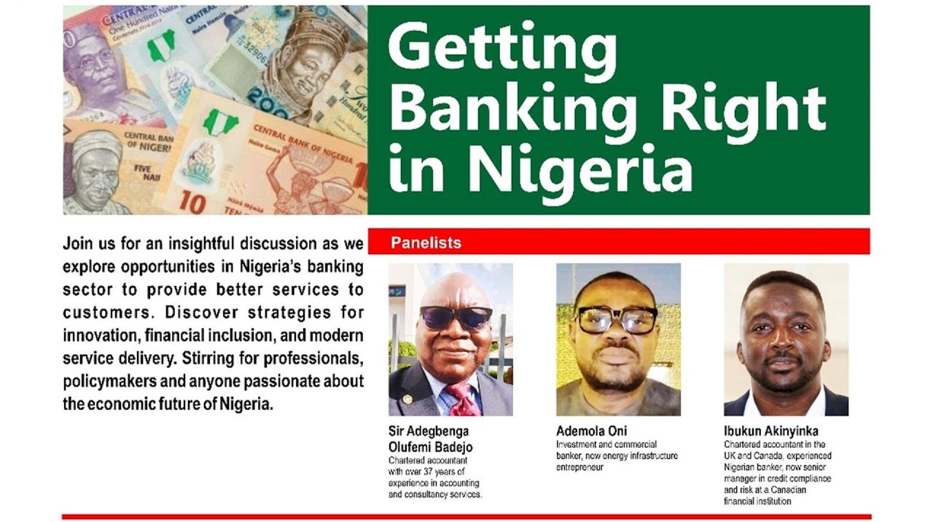 Getting Banking Right in Nigeria Getting Banking Right in Nigeria