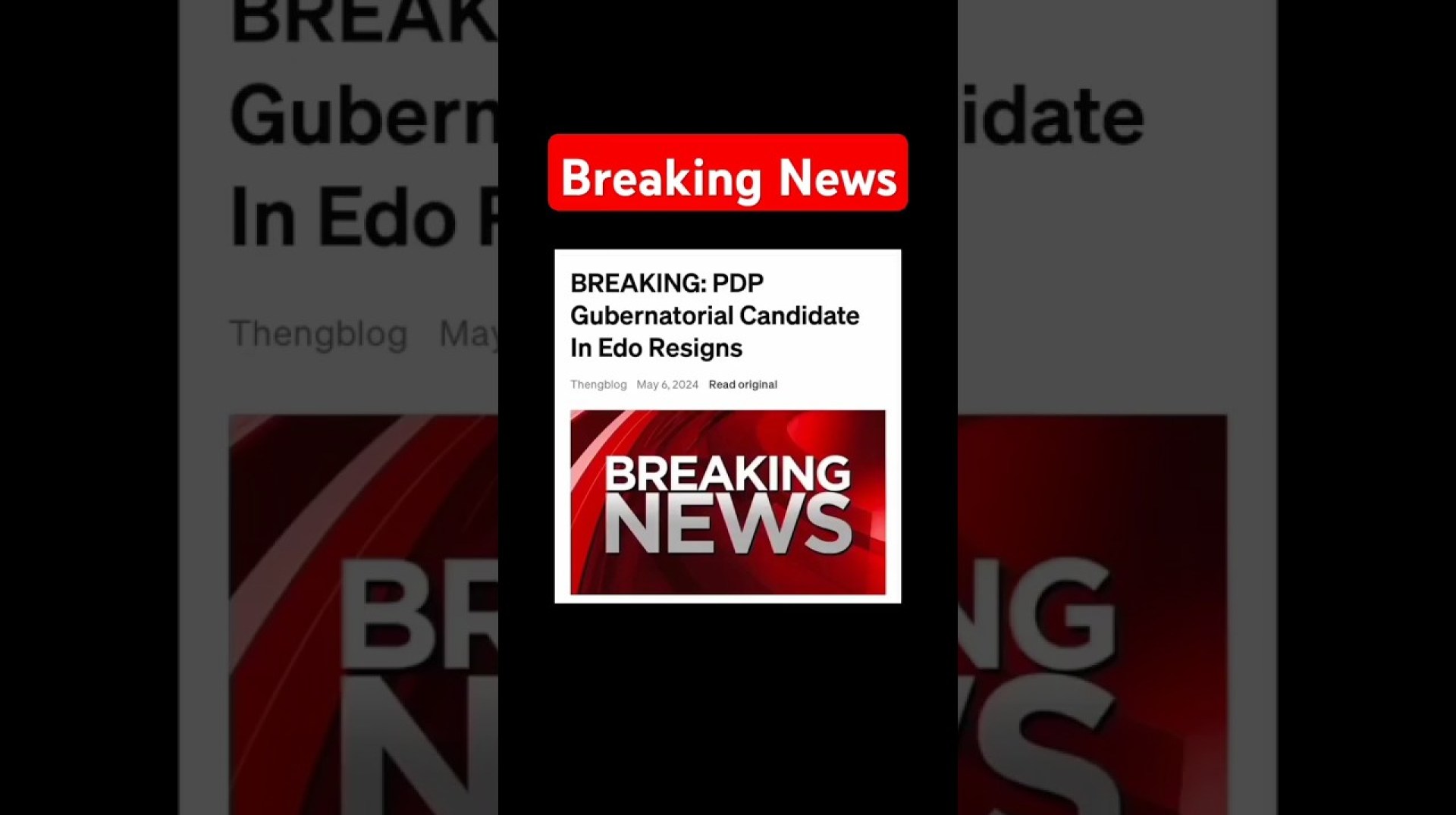 Breaking News; Gubernatorial candidate in Edo resigned #duet #marriageissexy #marriageproposal #live Breaking News; Gubernatorial candidate in Edo resigned #duet #marriageissexy #marriageproposal #live