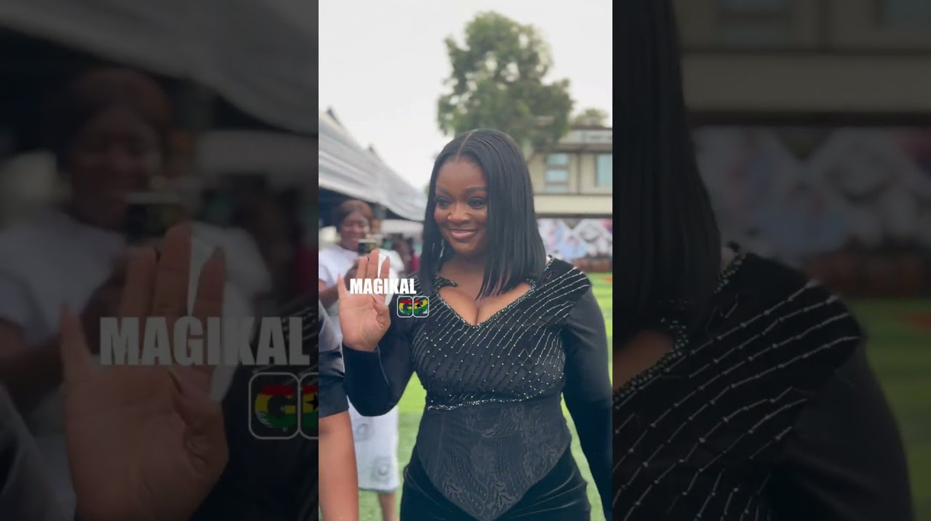 Jackie Appiah came through for his brother Hon Jon. Dumelo @ his dad funeral Jackie Appiah came through for his brother Hon Jon. Dumelo @ his dad funeral