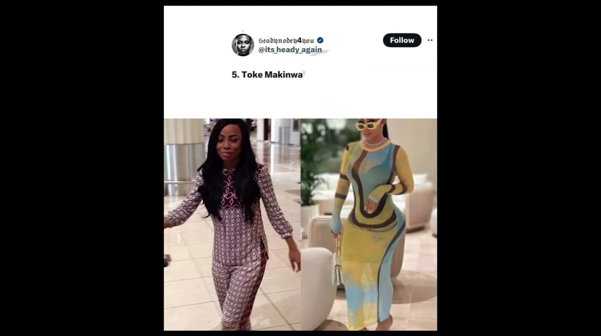 Nigerian female celebrities before and after BBL Nigerian female celebrities before and after BBL