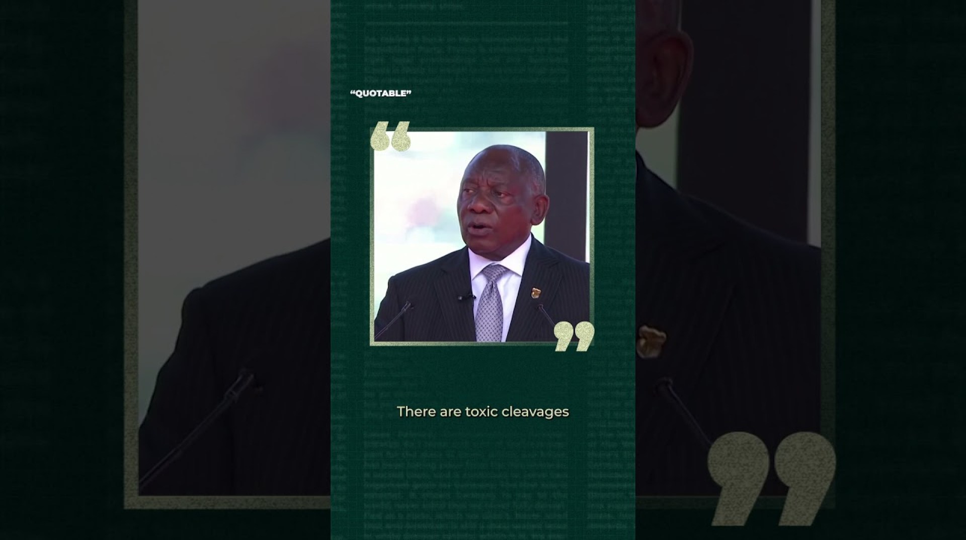 South Africa plagued by 'toxic cleavages' | Quotable South Africa plagued by 'toxic cleavages' | Quotable