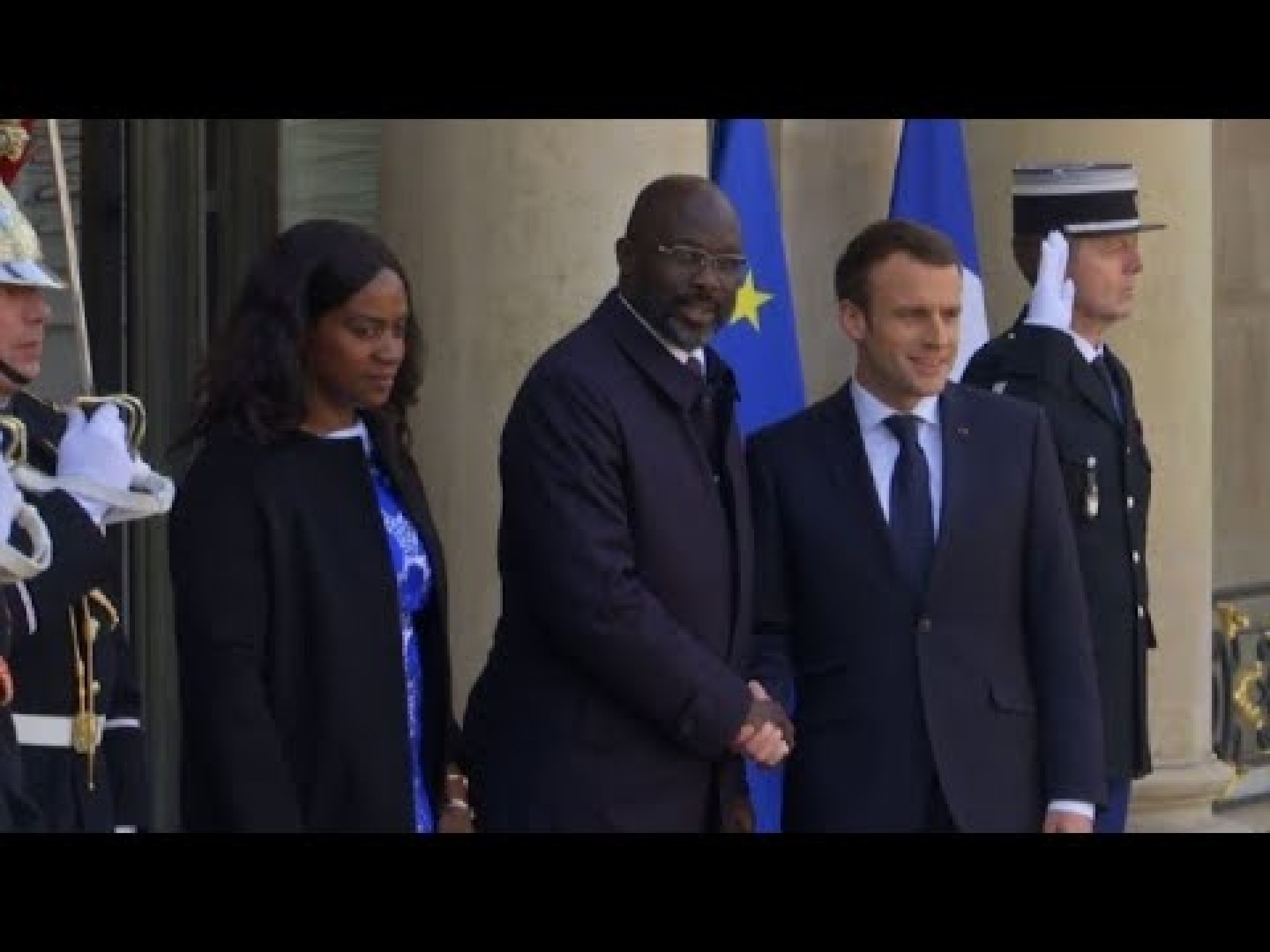 France's Macron meets with new Liberia President Weah France's Macron meets with new Liberia President Weah