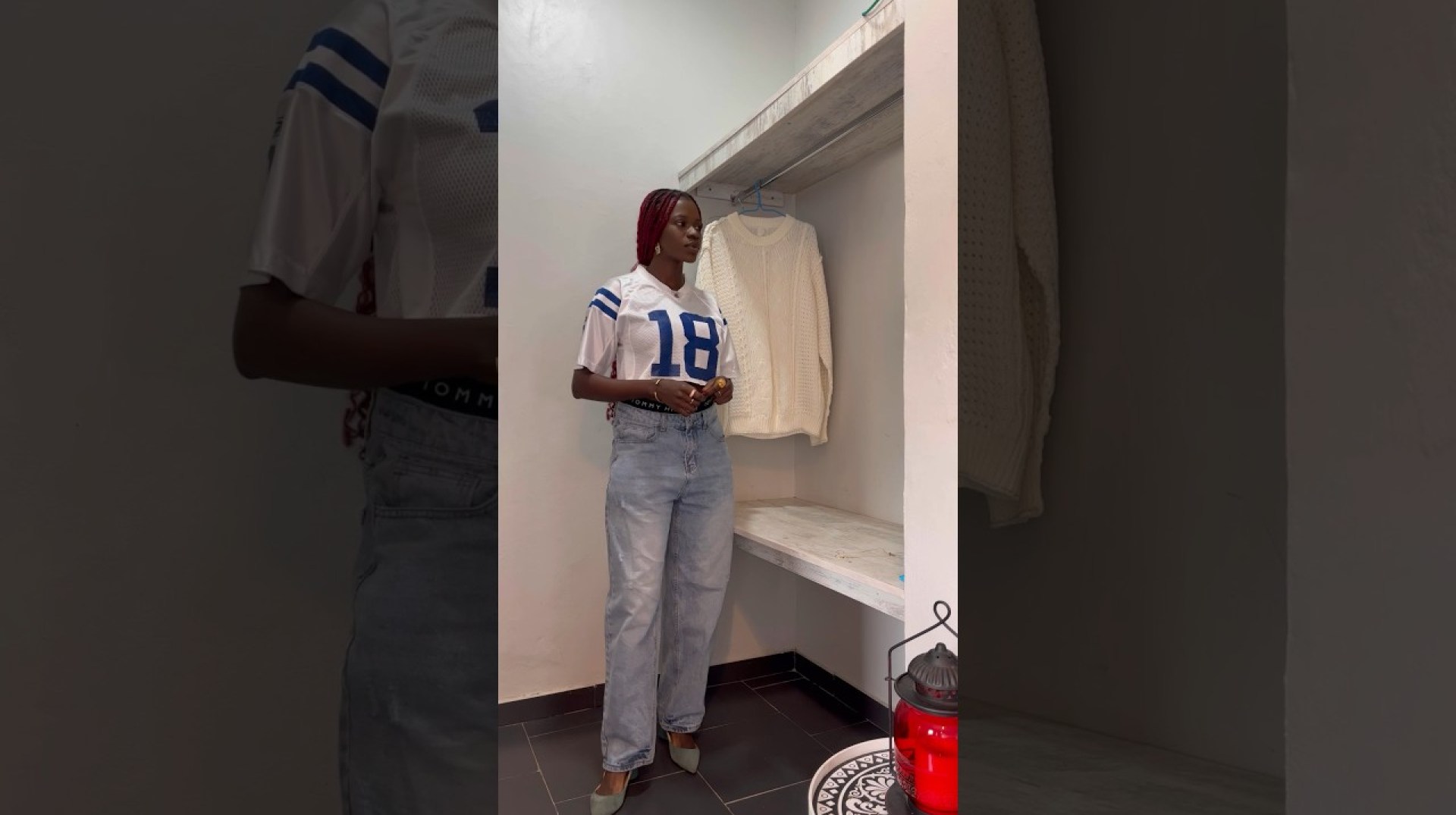 GRWM. Styling my vintage jersey #ghana #fashionblogger #fashiontrends #grwm GRWM. Styling my vintage jersey #ghana #fashionblogger #fashiontrends #grwm