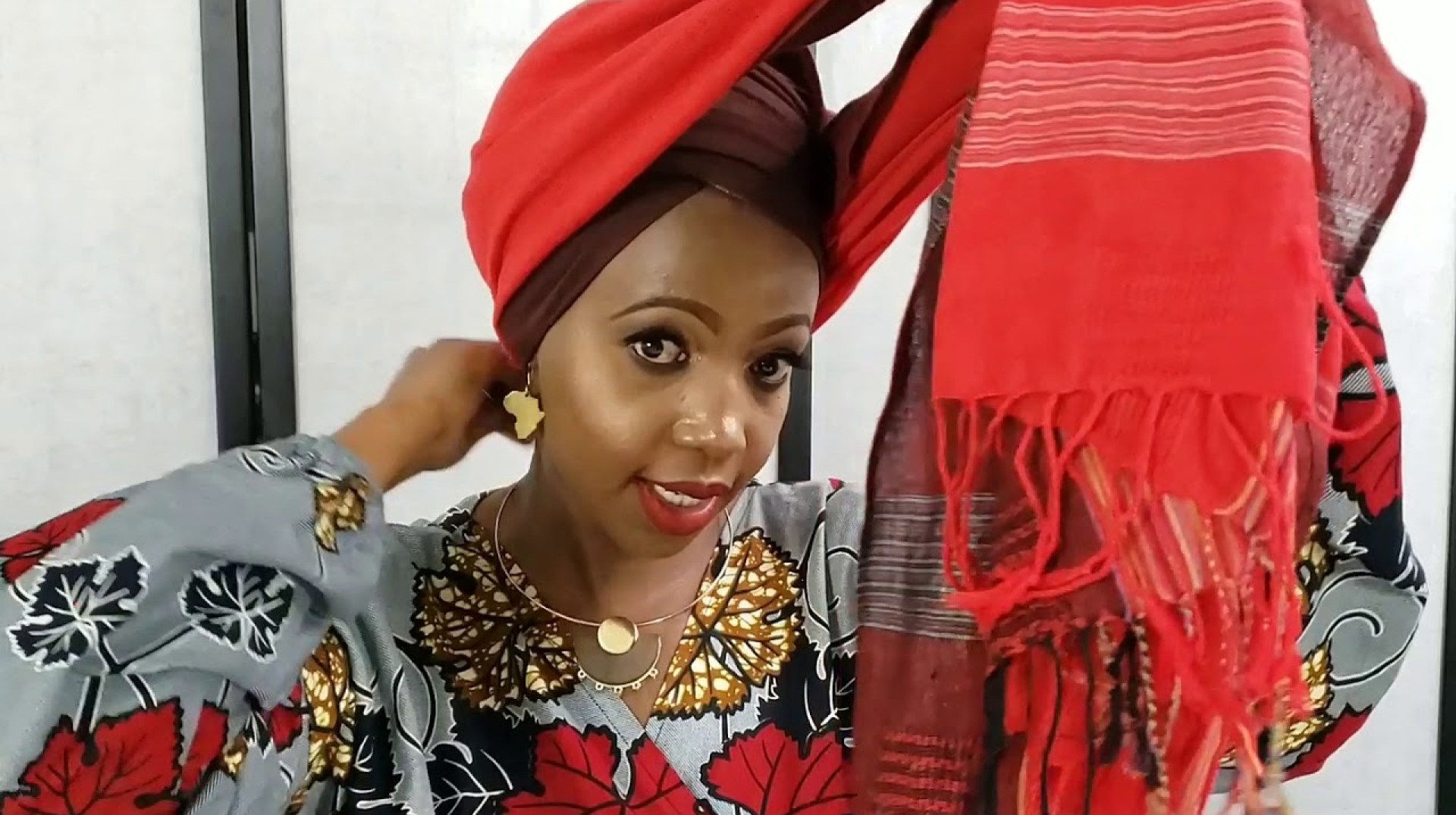 Wrap Friday -Kikoy African Print Headwrap Tutorial Wrap Friday -Kikoy African Print Headwrap Tutorial