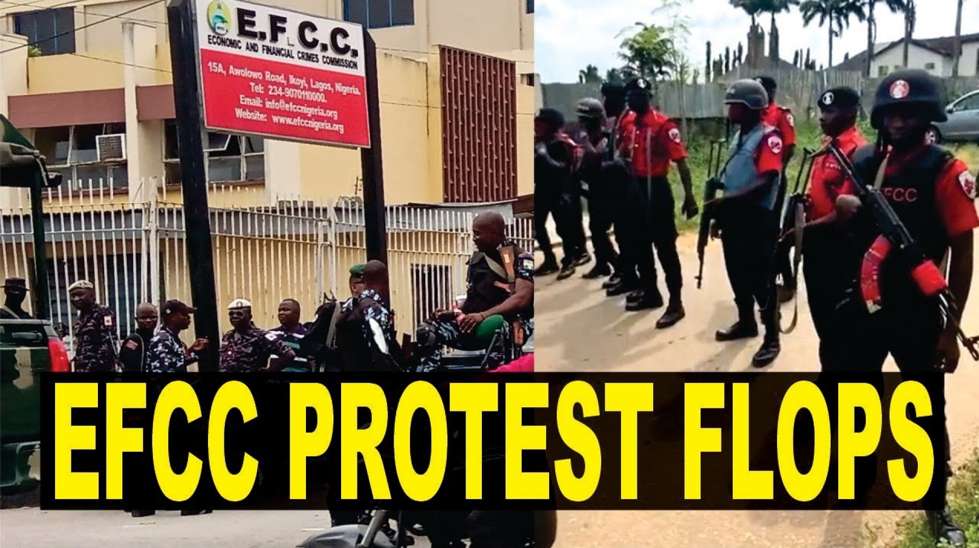 EFCC Reform Protest Flops As Nigerian Youths Fail To Show Up, Counter Protest Drew A Sizeable Crowd EFCC Reform Protest Flops As Nigerian Youths Fail To Show Up, Counter Protest Drew A Sizeable Crowd