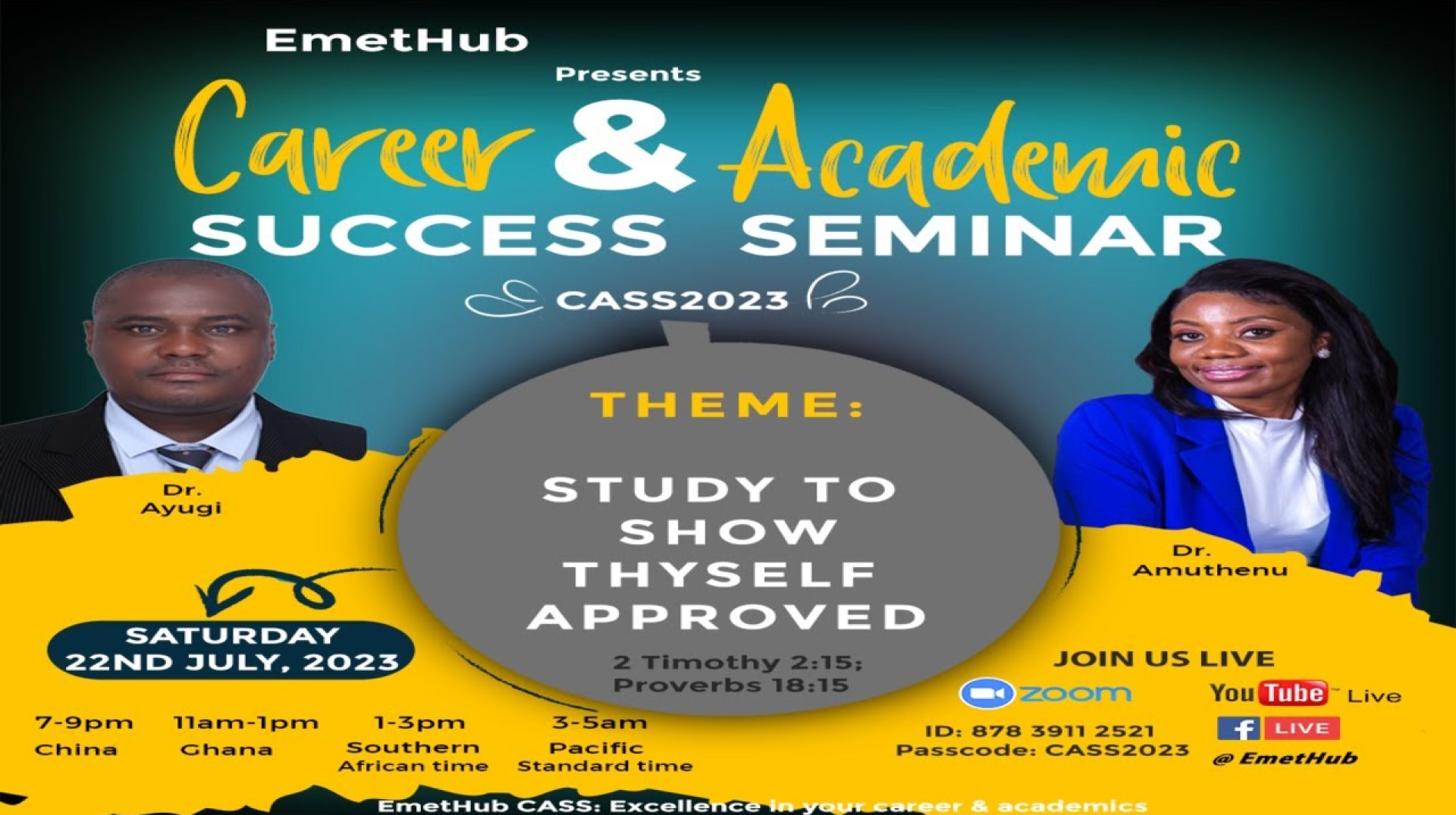Career & Academic Success Seminar – CASS2023 Career & Academic Success Seminar – CASS2023