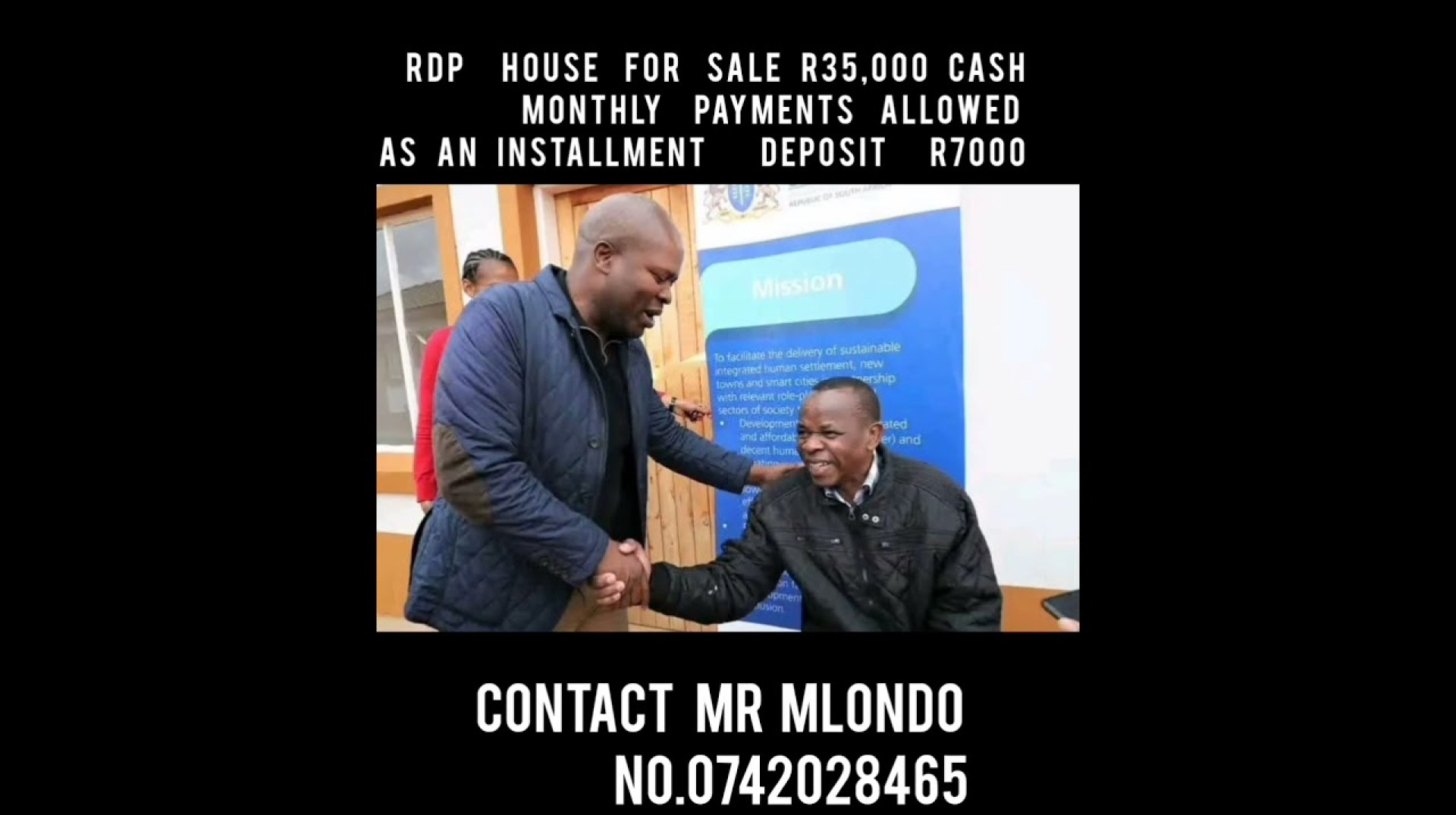 Rdp house in south Africa FOR SALE 35 000 Rdp house in south Africa FOR SALE 35 000