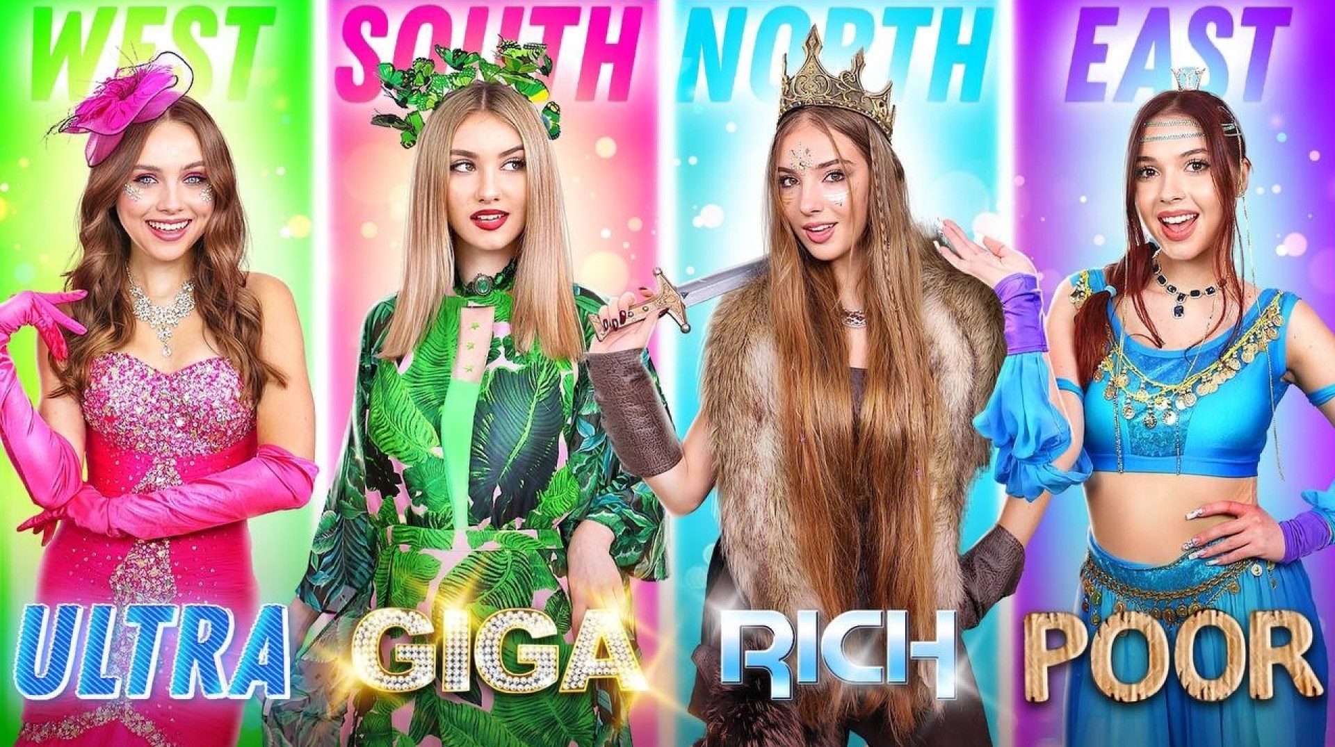Princess of East, West, South and North! Poor vs Rich vs Giga Rich vs Ultra Rich Girl Dating Prince Princess of East, West, South and North! Poor vs Rich vs Giga Rich vs Ultra Rich Girl Dating Prince