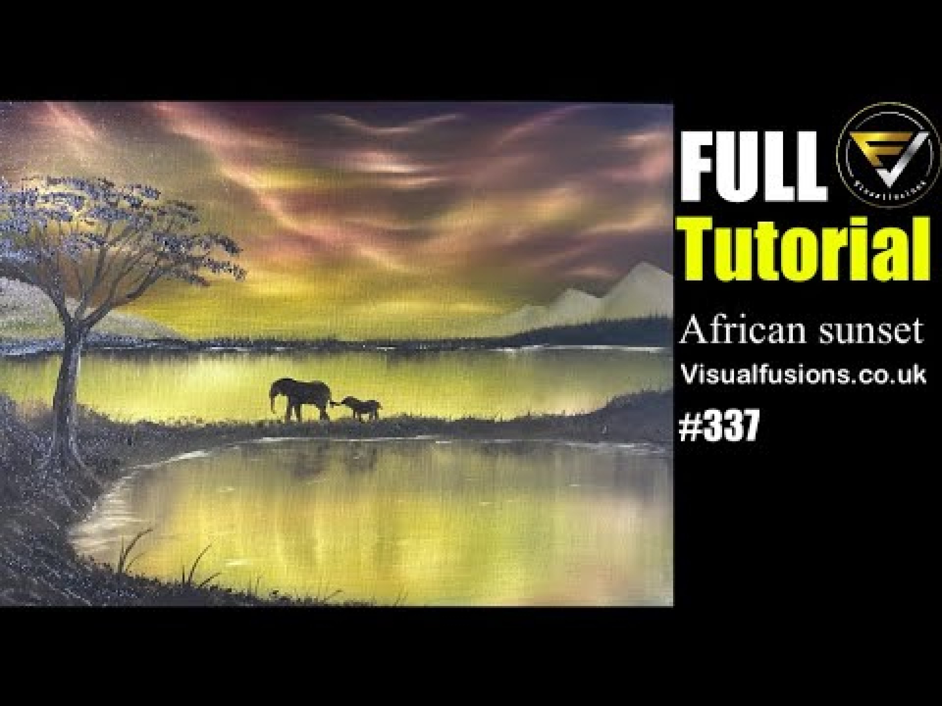Paint with me – How to Paint African sunset Oil Painting 337 Bob Ross Art Style with Elephants ! Paint with me – How to Paint African sunset Oil Painting 337 Bob Ross Art Style with Elephants !