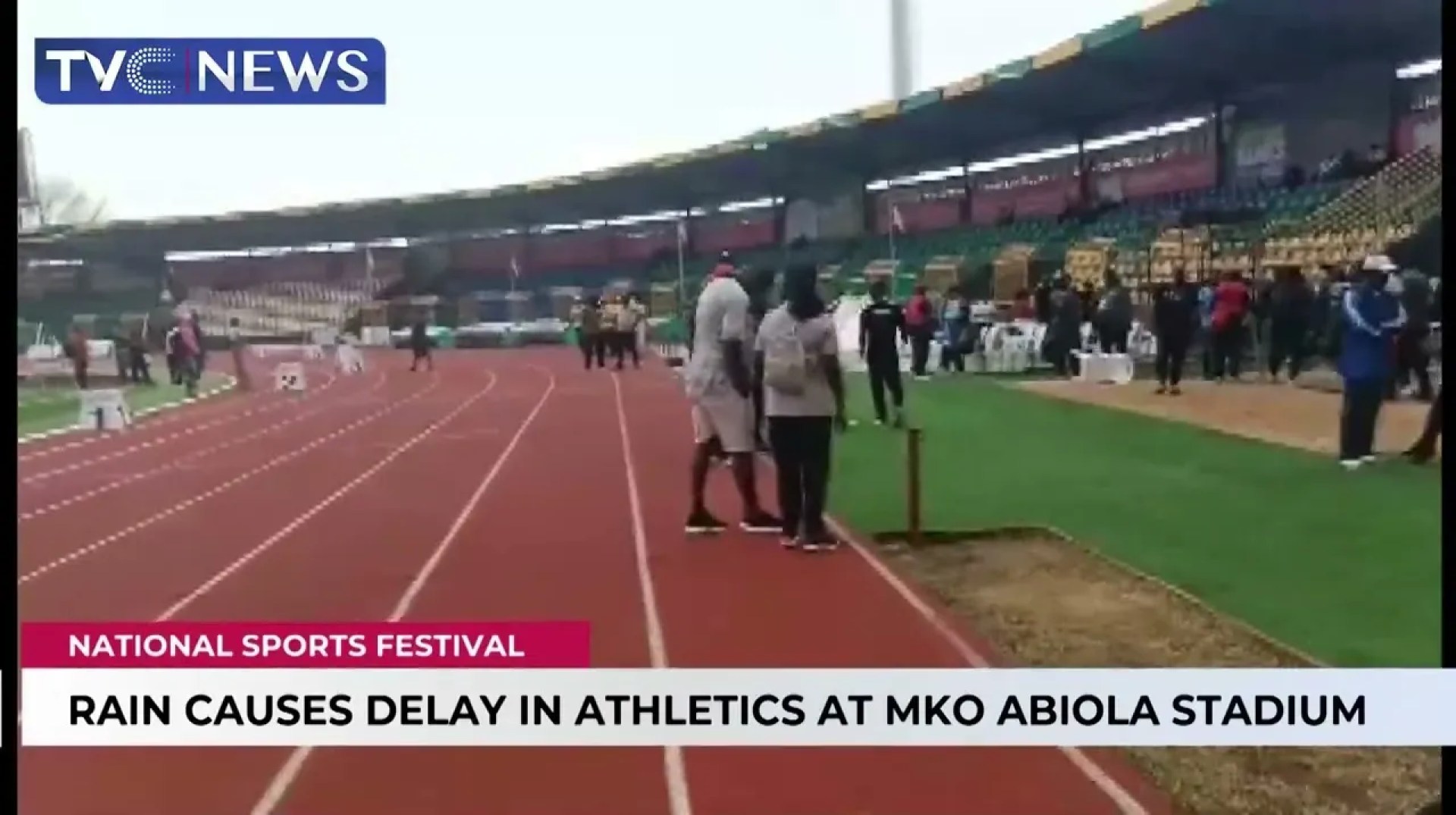 National Sport Festival | Rain Causes Delay In Athletics At MKO Abiola Stadium National Sport Festival | Rain Causes Delay In Athletics At MKO Abiola Stadium