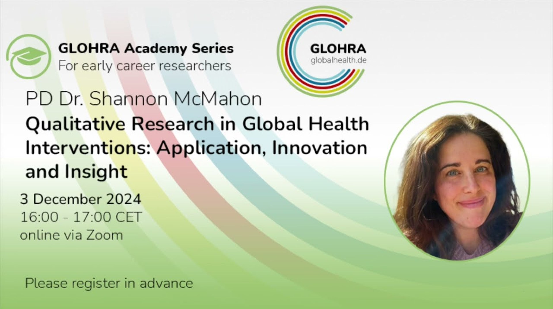 GLOHRA Academy Series with PD Dr. Shannon McMahon GLOHRA Academy Series with PD Dr. Shannon McMahon