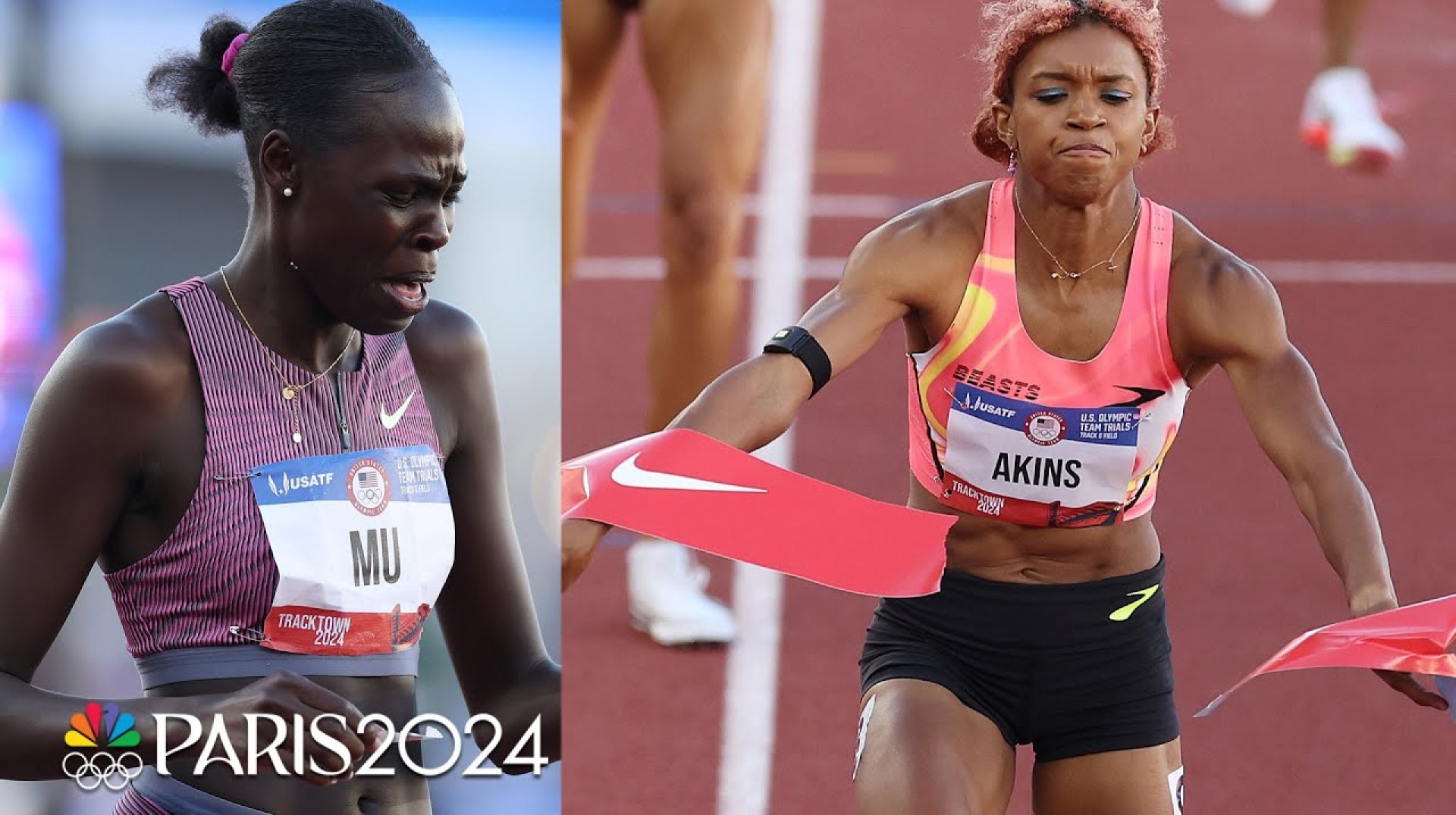 Athing Mu TRIPS, misses on Paris Olympics as Nia Akins wins 800m final | NBC Sports Athing Mu TRIPS, misses on Paris Olympics as Nia Akins wins 800m final | NBC Sports