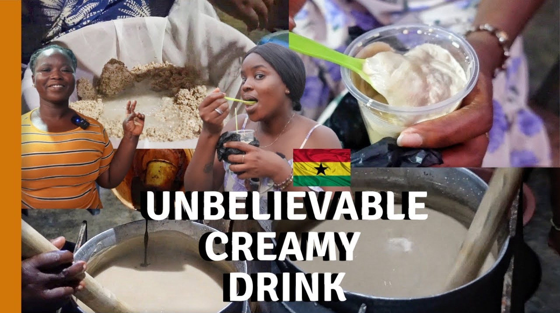 GHANAIAN WOMAN TEACHES HOW TO MAKE A POPULAR GHANA SNACK | HOW TIGER NUT MILK IS MADE | GHANA FOOD GHANAIAN WOMAN TEACHES HOW TO MAKE A POPULAR GHANA SNACK | HOW TIGER NUT MILK IS MADE | GHANA FOOD