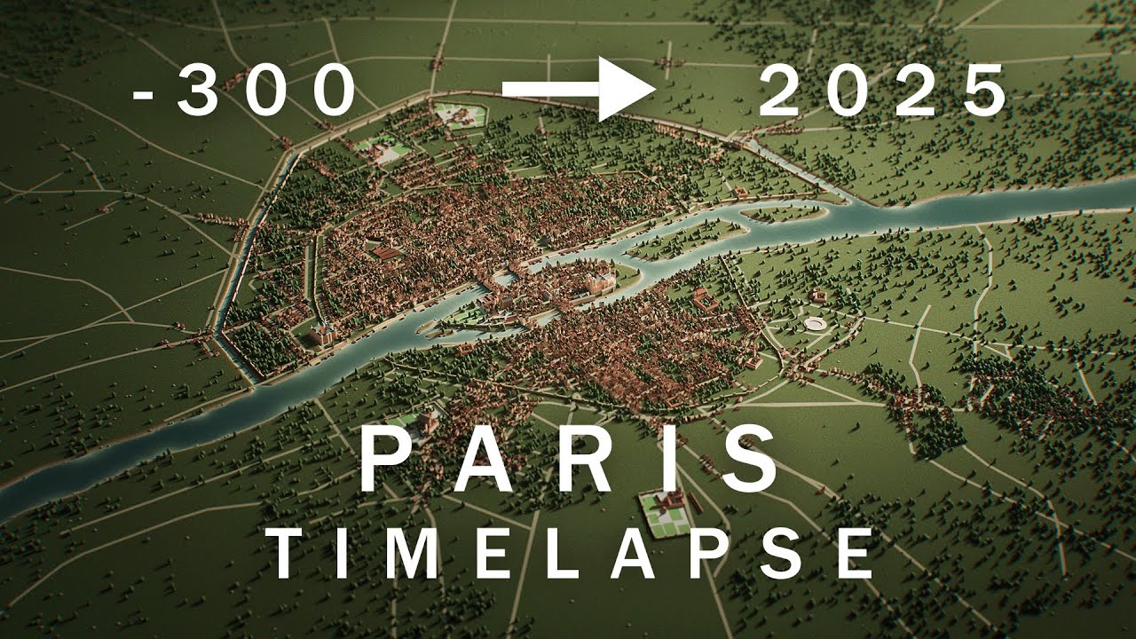 Watch the Evolution of Paris Unfold in a Timelapse Video, from 300 BCE to 2025 Watch the Evolution of Paris Unfold in a Timelapse Video, from 300 BCE to 2025