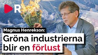 Professor Magnus Henrekson: Därför kommer den gröna bubblan spricka Professor Magnus Henrekson: Därför kommer den gröna bubblan spricka