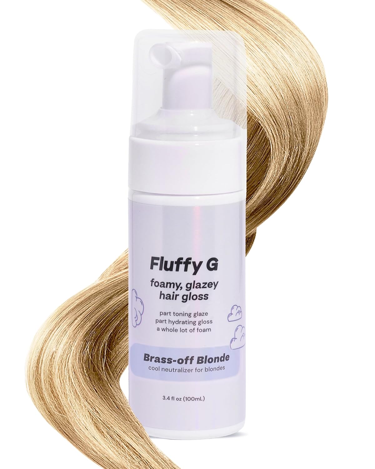 Fluffy G Hair Gloss by Hally Hair, (Blonde) – 3.4 fl oz Hair Glaze for Blondes, Brassy & Color-Treated Hair – High Shine Shiny Hair Products for Vibrant, Fluffy & Fuller-Looking Hair Fluffy G Hair Gloss by Hally Hair, (Blonde) – 3.4 fl oz Hair Glaze for Blondes, Brassy & Color-Treated Hair – High Shine Shiny Hair Products for Vibrant, Fluffy & Fuller-Looking Hair
