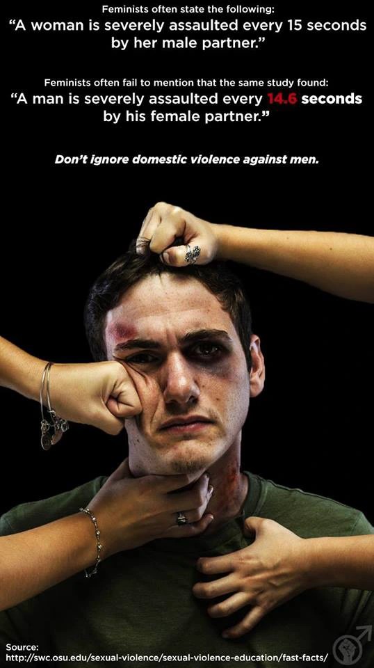 Don't ignore domestic violence against men. - Imgur
