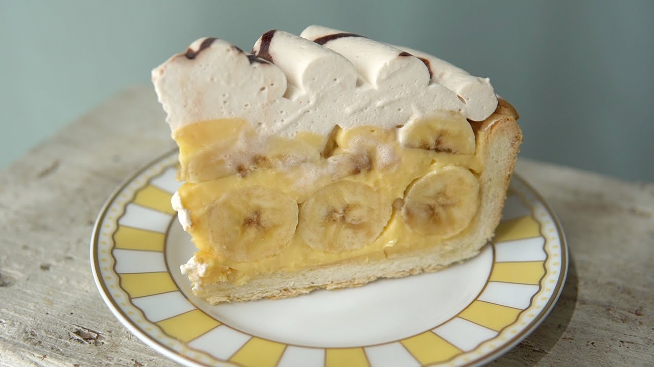 バナナクリームパイとプリンのレシピ バナナクリームパイとプリンのレシピ