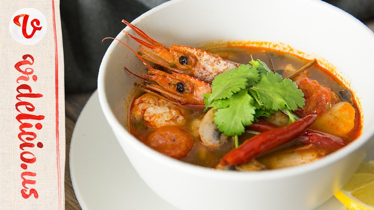 トムヤムスープ(エビ入りスパイシータイスープ)のレシピ トムヤムスープ(エビ入りスパイシータイスープ)のレシピ