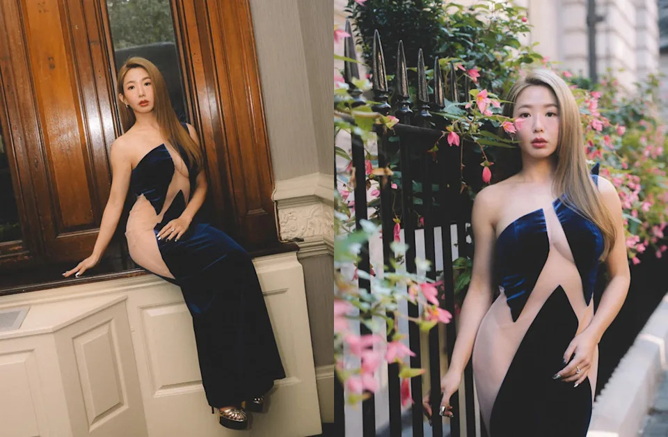 瑤瑤在倫敦時裝周的三塊布大秀!美胸與自信共舞 瑤瑤在倫敦時裝周的三塊布大秀!美胸與自信共舞