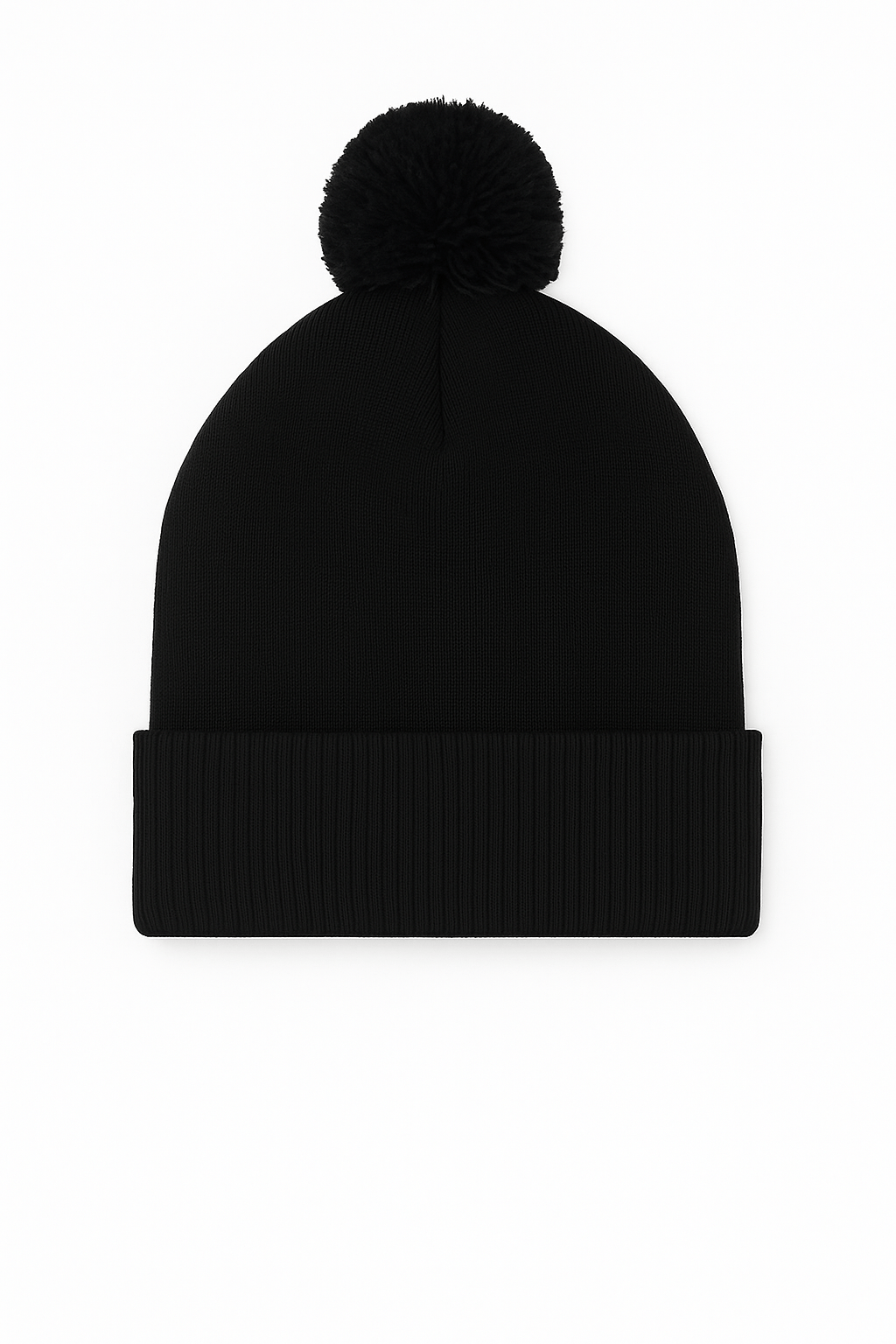UC413 Black Pom Pom Beanie