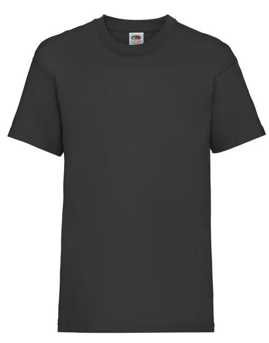 61033 Kid’s Valueweight T Black