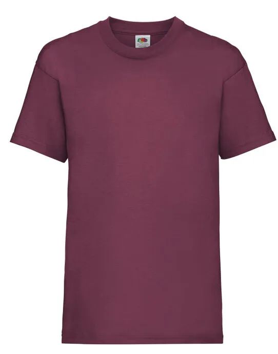 61033 Kid’s Valueweight T Burgundy