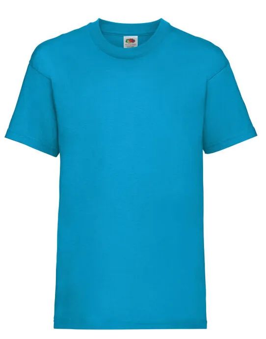 61033 Kid’s Valueweight T Azure Blue