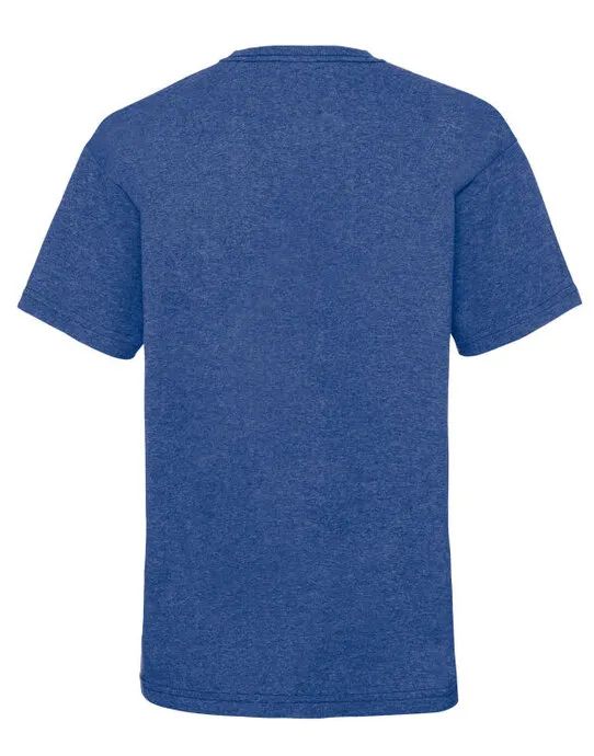 61033 Kid’s Valueweight T Retro Heather Royal