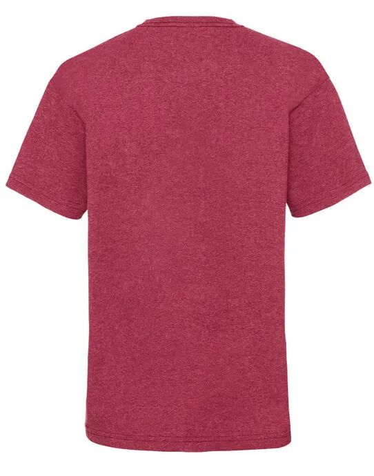 61033 Kid’s Valueweight T Vintage Heather Red